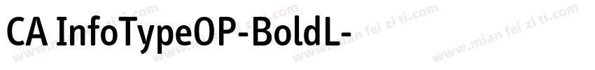 CA InfoTypeOP-BoldL字体转换